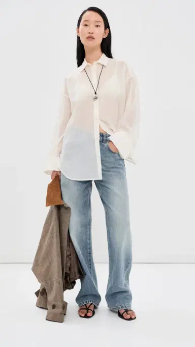 Róhe Bruun Signature Baggy Denim Jeans Classic Blue | Thumbnail 2 Róhe Bruun Signature Baggy Denim Jeans Classic Blue | Thumbnail 2