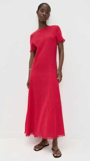 Staud Le Havre Coverup Dress Cherry M/L | Thumbnail 2 Staud Le Havre Coverup Dress Cherry M/L | Thumbnail 2