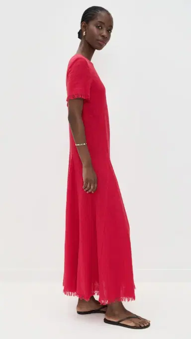 Staud Le Havre Coverup Dress Cherry M/L | Thumbnail 4 Staud Le Havre Coverup Dress Cherry M/L | Thumbnail 4