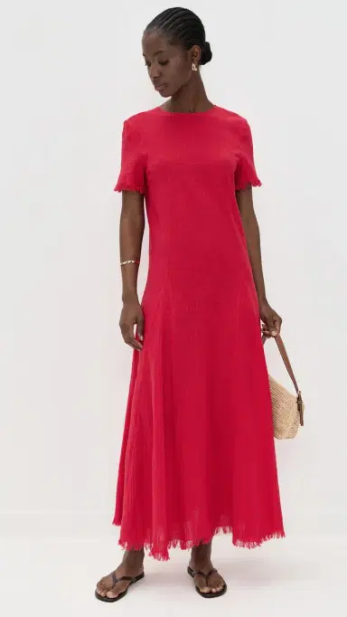Staud Le Havre Coverup Dress Cherry M/L | Thumbnail 5 Staud Le Havre Coverup Dress Cherry M/L | Thumbnail 5