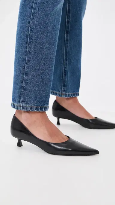 Tony Bianco Cameo Kitten Heel Pumps Black Vintage 6 | Thumbnail 3 Tony Bianco Cameo Kitten Heel Pumps Black Vintage 6 | Thumbnail 3