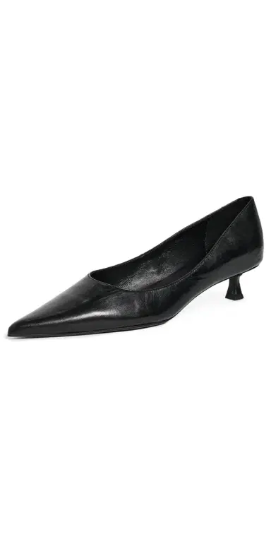 Tony Bianco Cameo Kitten Heel Pumps Black Vintage 6 | Thumbnail 1 Tony Bianco Cameo Kitten Heel Pumps Black Vintage 6 | Thumbnail 1