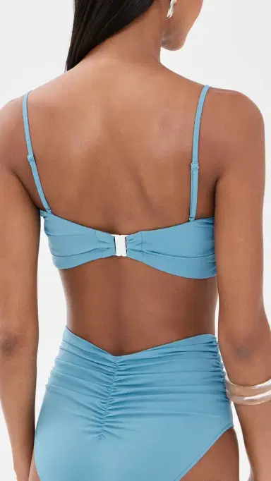 Sea Carmella Draped Bikini Top Blue | Thumbnail 3 Sea Carmella Draped Bikini Top Blue | Thumbnail 3