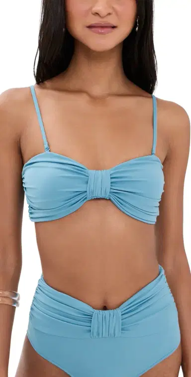 Sea Carmella Draped Bikini Top Blue | Thumbnail 1 Sea Carmella Draped Bikini Top Blue | Thumbnail 1