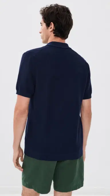 Lacoste Textured Cotton Sweater Polo | Thumbnail 3 Lacoste Textured Cotton Sweater Polo | Thumbnail 3