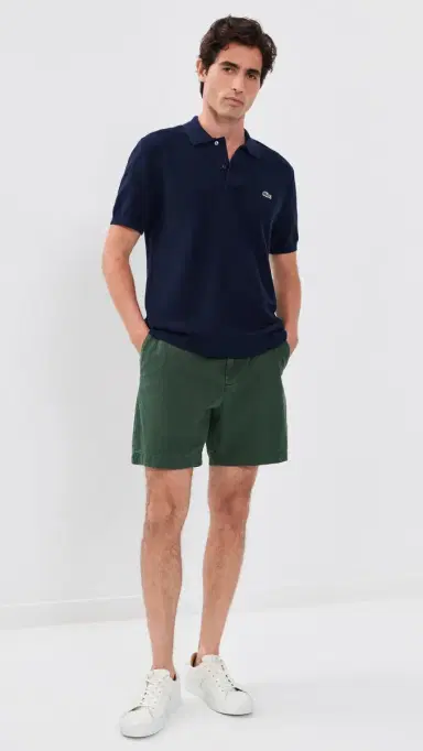 Lacoste Textured Cotton Sweater Polo | Thumbnail 5 Lacoste Textured Cotton Sweater Polo | Thumbnail 5