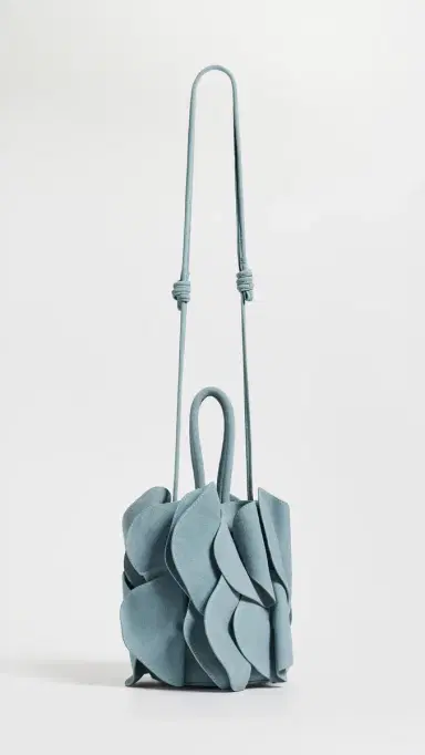 FARM Rio Suede Flower Handbag Blue One Size | Thumbnail 2 FARM Rio Suede Flower Handbag Blue One Size | Thumbnail 2