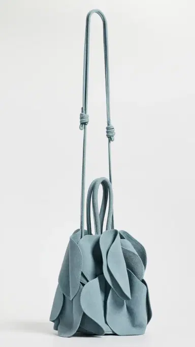 FARM Rio Suede Flower Handbag Blue One Size | Thumbnail 4 FARM Rio Suede Flower Handbag Blue One Size | Thumbnail 4