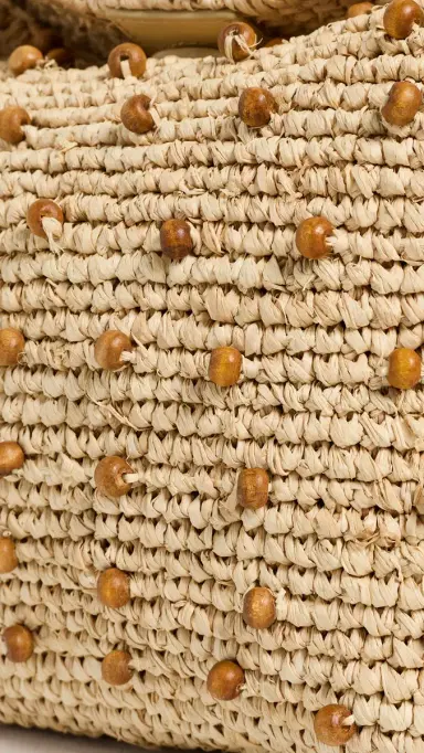 Madewell Raffia Handwoven Beaded Shoulder Bag Natural Beaded Multi One Size | Thumbnail 5 Madewell Raffia Handwoven Beaded Shoulder Bag Natural Beaded Multi One Size | Thumbnail 5