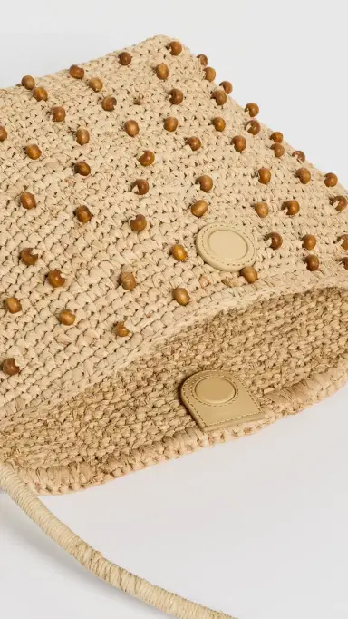 Madewell Raffia Handwoven Beaded Shoulder Bag Natural Beaded Multi One Size | Thumbnail 6 Madewell Raffia Handwoven Beaded Shoulder Bag Natural Beaded Multi One Size | Thumbnail 6