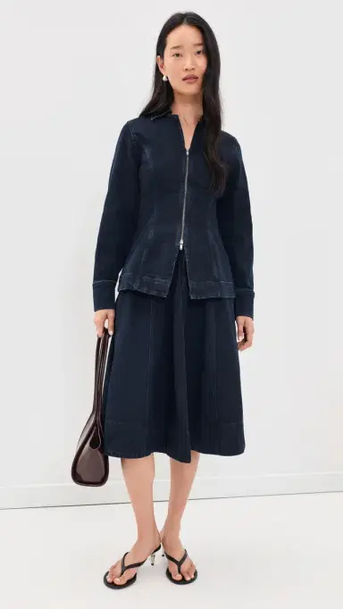 ALIGNE Lana Denim Midi Skirt Blue Black | Thumbnail 5 ALIGNE Lana Denim Midi Skirt Blue Black | Thumbnail 5