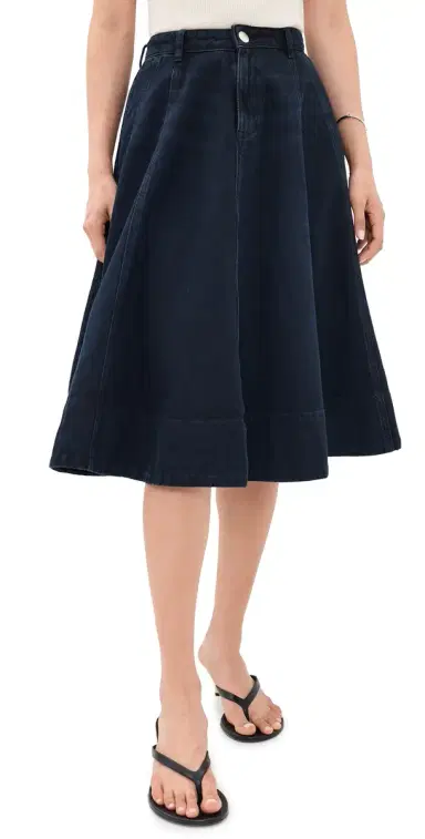 ALIGNE Lana Denim Midi Skirt Blue Black | Thumbnail 1 ALIGNE Lana Denim Midi Skirt Blue Black | Thumbnail 1