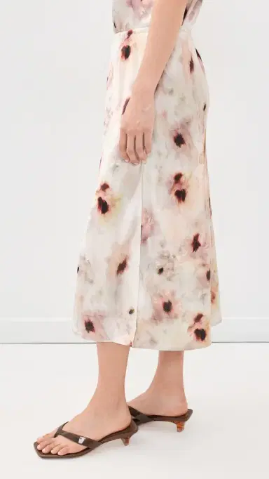 Vince Watercolor Floral lip Skirt soft peony | Thumbnail 4 Vince Watercolor Floral lip Skirt soft peony | Thumbnail 4