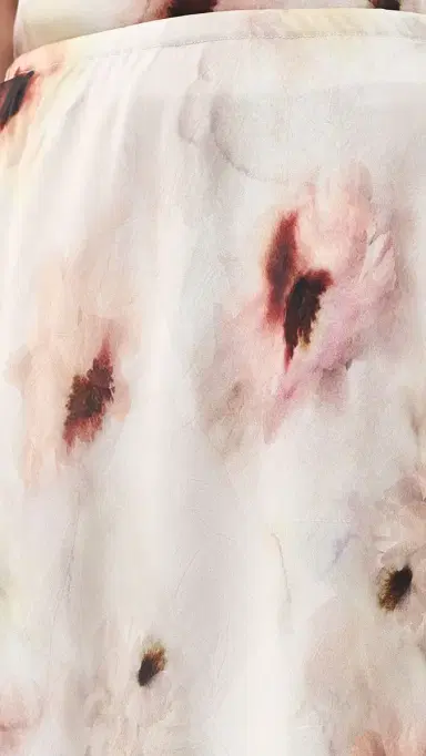 Vince Watercolor Floral lip Skirt soft peony | Thumbnail 6 Vince Watercolor Floral lip Skirt soft peony | Thumbnail 6