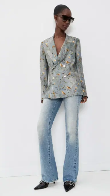 R13 Boy Flare Jeans Wilted Stretch Blue | Thumbnail 5 R13 Boy Flare Jeans Wilted Stretch Blue | Thumbnail 5