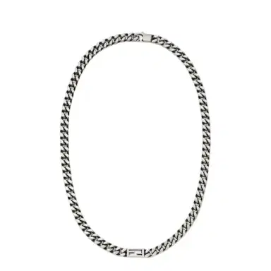 Fendi Tube necklace, with curb-chain links and the iconic | Thumbnail 1 Fendi Tube necklace, with curb-chain links and the iconic | Thumbnail 1