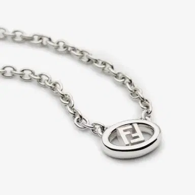 Fendi Necklace with a thin chain and pendant featuring an oval | Thumbnail 2 Fendi Necklace with a thin chain and pendant featuring an oval | Thumbnail 2