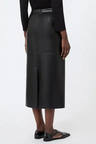Max Mara Faux Leather Skirt | Thumbnail 3 Max Mara Faux Leather Skirt | Thumbnail 3