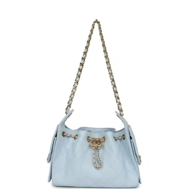 Chanel Chanel Mini 25 Hobo Bag Light Blue Caviar Gold Hardware | Thumbnail 7 Chanel Chanel Mini 25 Hobo Bag Light Blue Caviar Gold Hardware | Thumbnail 7