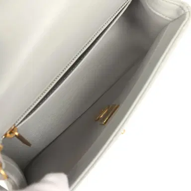 Chanel Chanel Mini Pearl Crush Rectangular Flap Bag Grey Lambskin Brushed Gold Hardware | Thumbnail 8 Chanel Chanel Mini Pearl Crush Rectangular Flap Bag Grey Lambskin Brushed Gold Hardware | Thumbnail 8