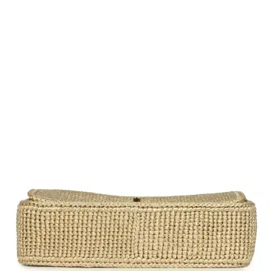 Chanel Chanel Small Coco Beach Small Flap Bag Light Gold Braided Raffia Gold Hardware | Thumbnail 6 Chanel Chanel Small Coco Beach Small Flap Bag Light Gold Braided Raffia Gold Hardware | Thumbnail 6