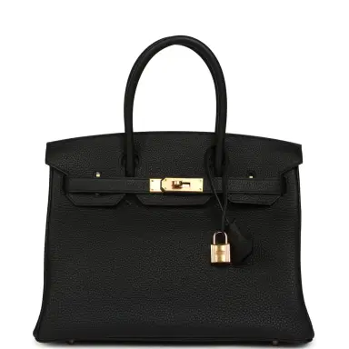 HERMÈS Hermes Birkin 30 Black Togo Rose Gold Hardware | Thumbnail 1 HERMÈS Hermes Birkin 30 Black Togo Rose Gold Hardware | Thumbnail 1