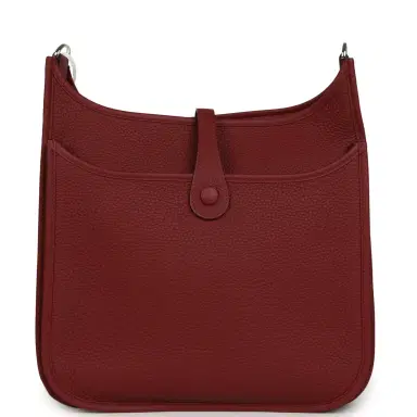 HERMÈS Hermes Evelyne III PM Rouge H Clemence Gold Hardware | Thumbnail 4 HERMÈS Hermes Evelyne III PM Rouge H Clemence Gold Hardware | Thumbnail 4