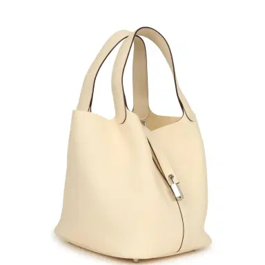HERMÈS Hermes Picotin Lock 22 Nata Clemence Palladium Hardware | Thumbnail 2 HERMÈS Hermes Picotin Lock 22 Nata Clemence Palladium Hardware | Thumbnail 2
