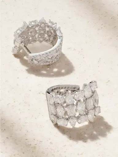 Kamyen Lumière 18-karat White Gold Diamond Hoop Earrings | Thumbnail 3 Kamyen Lumière 18-karat White Gold Diamond Hoop Earrings | Thumbnail 3