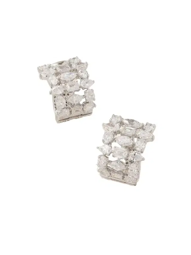 Lumière 18-karat White Gold Diamond Hoop Earrings Lumière 18-karat White Gold Diamond Hoop Earrings