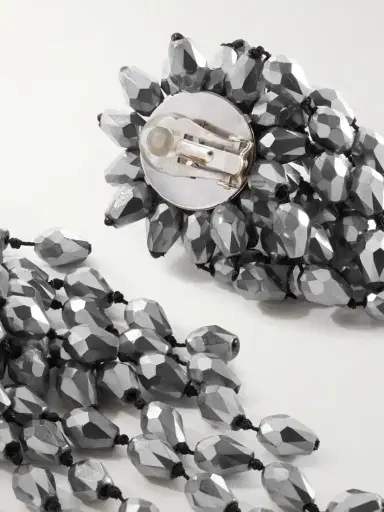 Isabel Marant Hanabi Silver-tone Crystal Clip Earrings | Thumbnail 3 Isabel Marant Hanabi Silver-tone Crystal Clip Earrings | Thumbnail 3