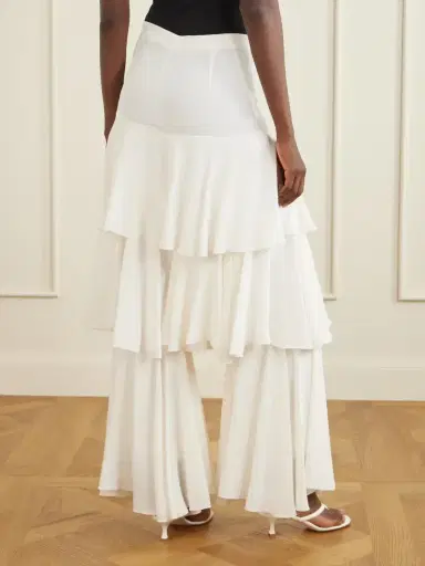 Sharon Wauchob Ruffled Silk Wide-leg Pants | Thumbnail 4 Sharon Wauchob Ruffled Silk Wide-leg Pants | Thumbnail 4