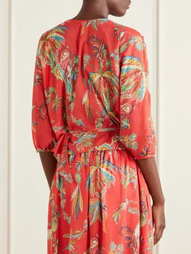 Etro Ruffled Printed Cotton Blouse | Thumbnail 4 Etro Ruffled Printed Cotton Blouse | Thumbnail 4
