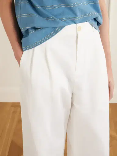 Jil Sander Pleated Cotton-twill Wide-leg Pants | Thumbnail 5 Jil Sander Pleated Cotton-twill Wide-leg Pants | Thumbnail 5