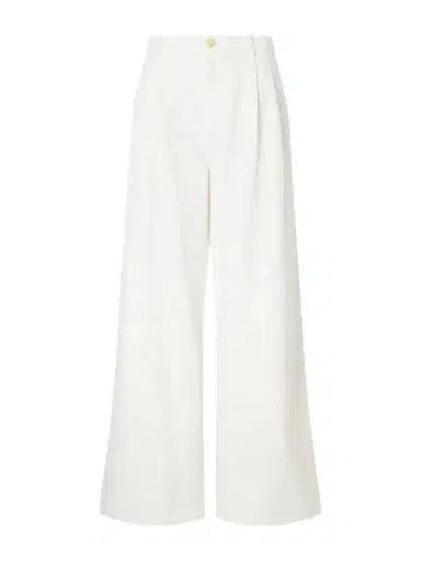 Jil Sander Pleated Cotton-twill Wide-leg Pants | Thumbnail 1 Jil Sander Pleated Cotton-twill Wide-leg Pants | Thumbnail 1