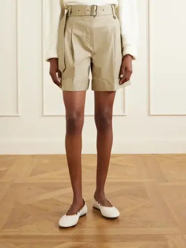Burberry Belted Cotton-gabardine Shorts | Thumbnail 3 Burberry Belted Cotton-gabardine Shorts | Thumbnail 3