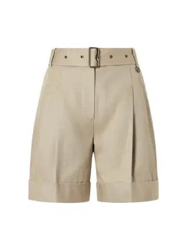 Burberry Belted Cotton-gabardine Shorts | Thumbnail 1 Burberry Belted Cotton-gabardine Shorts | Thumbnail 1
