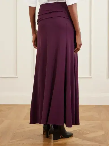 Rabanne Gathered Stretch-jersey Midi Skirt | Thumbnail 3 Rabanne Gathered Stretch-jersey Midi Skirt | Thumbnail 3