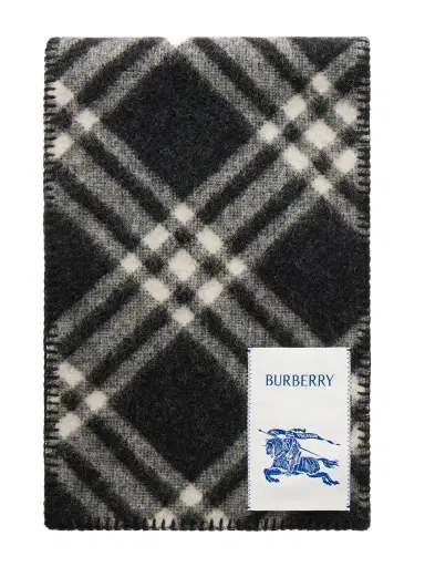 Burberry Checked Wool Scarf | Thumbnail 1 Burberry Checked Wool Scarf | Thumbnail 1