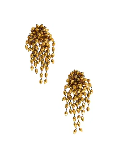 Isabel Marant Hanabi Gold-tone Crystal Clip Earrings | Thumbnail 1 Isabel Marant Hanabi Gold-tone Crystal Clip Earrings | Thumbnail 1