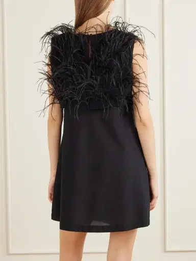 Sharon Wauchob Cato Feather-trimmed Silk Tank | Thumbnail 3 Sharon Wauchob Cato Feather-trimmed Silk Tank | Thumbnail 3