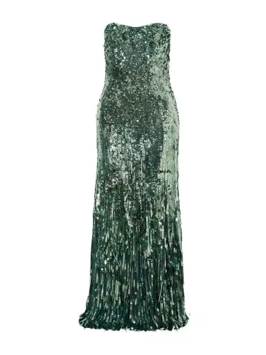Jenny Packham Kimi Frayed Sequined Tulle Gown | Thumbnail 1 Jenny Packham Kimi Frayed Sequined Tulle Gown | Thumbnail 1
