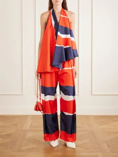 Loewe Printed Silk-twill Wide-leg Pants | Thumbnail 2 Loewe Printed Silk-twill Wide-leg Pants | Thumbnail 2