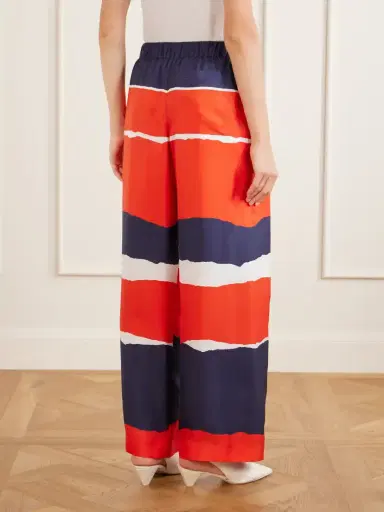 Loewe Printed Silk-twill Wide-leg Pants | Thumbnail 4 Loewe Printed Silk-twill Wide-leg Pants | Thumbnail 4