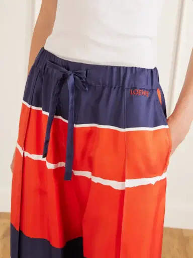 Loewe Printed Silk-twill Wide-leg Pants | Thumbnail 5 Loewe Printed Silk-twill Wide-leg Pants | Thumbnail 5