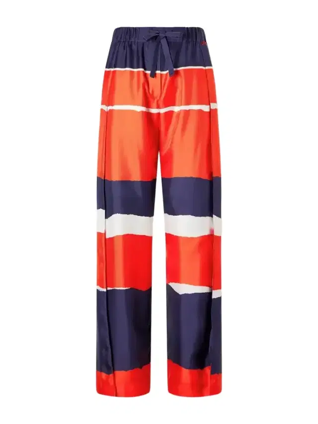 Loewe Printed Silk-twill Wide-leg Pants