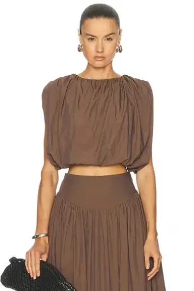 NICHOLAS Nadira Cropped Bubble Top | Thumbnail 1 NICHOLAS Nadira Cropped Bubble Top | Thumbnail 1