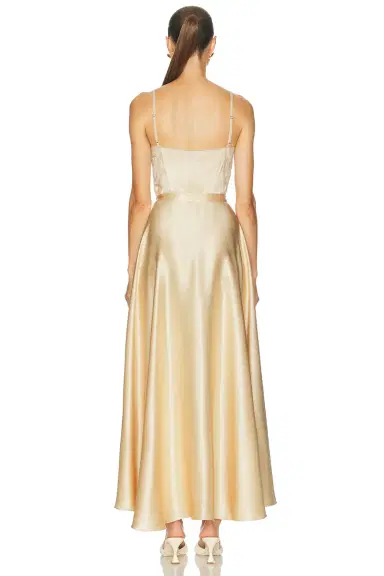 Mirror Palais Lace Silk Midi Dress | Thumbnail 7 Mirror Palais Lace Silk Midi Dress | Thumbnail 7