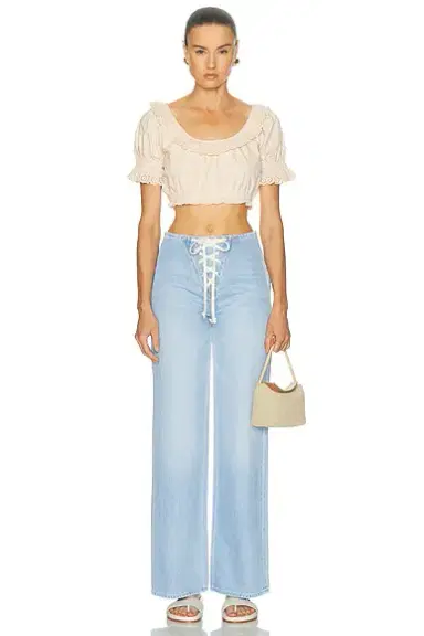 Mother The Laced Up Smoothie Sneak Jeans | Thumbnail 5 Mother The Laced Up Smoothie Sneak Jeans | Thumbnail 5