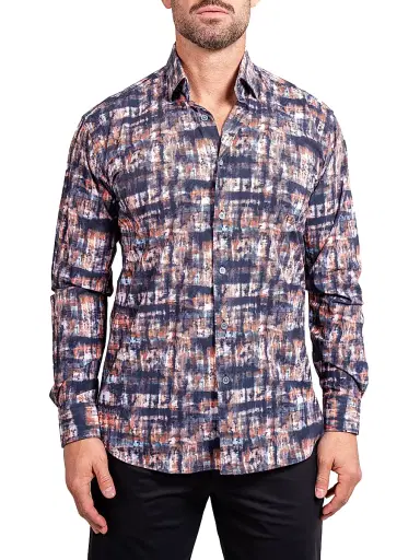 Maceoo Men's Fibonacci Stretch Ascension Shirt - Black | Thumbnail 2 Maceoo Men's Fibonacci Stretch Ascension Shirt - Black | Thumbnail 2